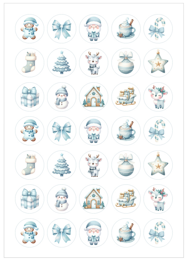 Imagen del producto: Modelo nº 3112: Navidad acuarela azul