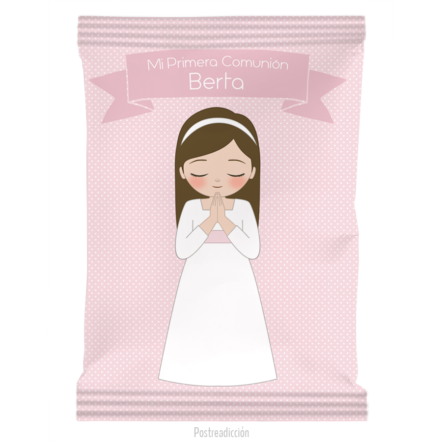 Imagen del producto: Bolsa para rellenar de ni&ntilde;a de comuni&oacute;n Berta