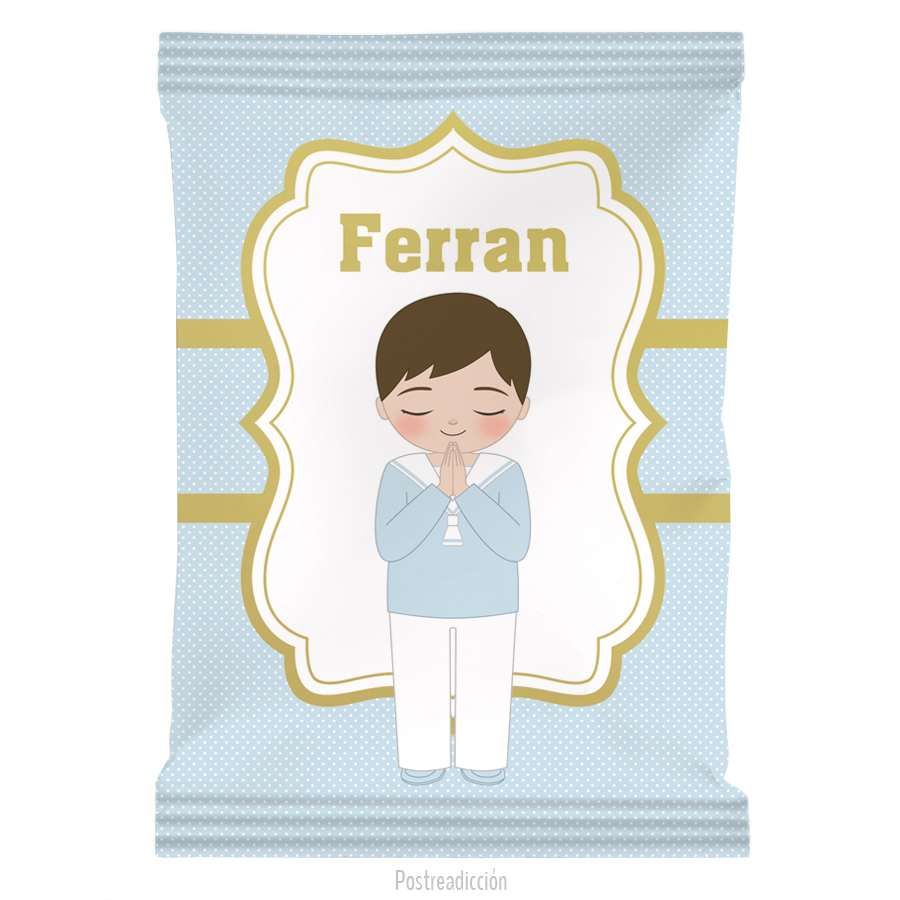 Imagen del producto: Bolsa para rellenar de ni&ntilde;o de comuni&oacute;n Ferran