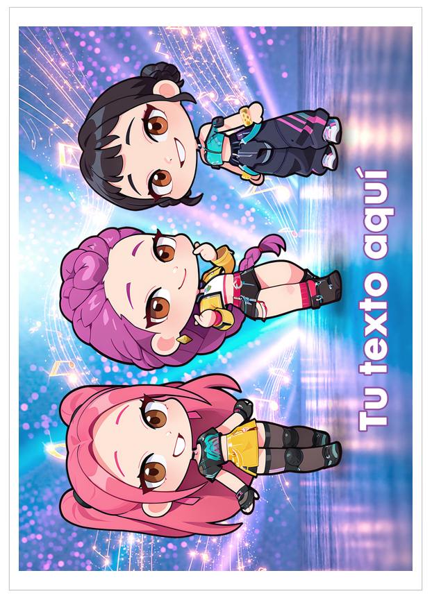 Imagen del producto: Modelo n&ordm; 3217: Guerreras Kpop para tarta