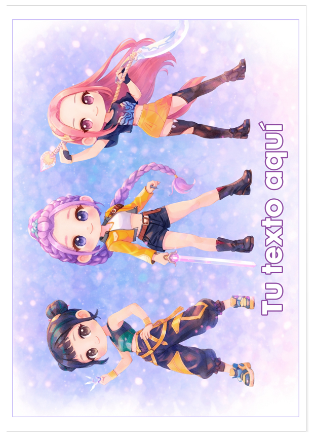 Imagen del producto: Modelo n&ordm; 3220: Guerreras kpop para tarta