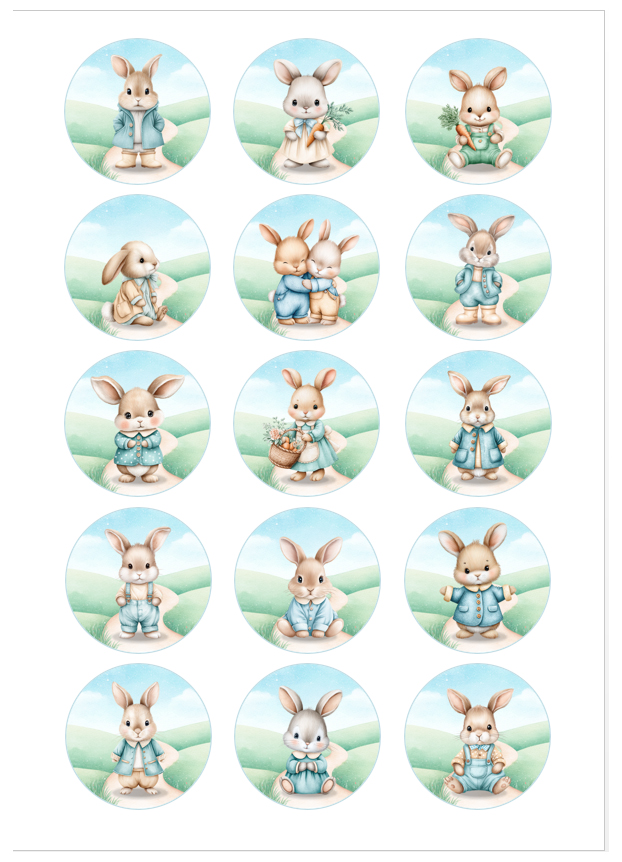 Imagen del producto: Modelo n&ordm; 3221: Conejitos acuarela