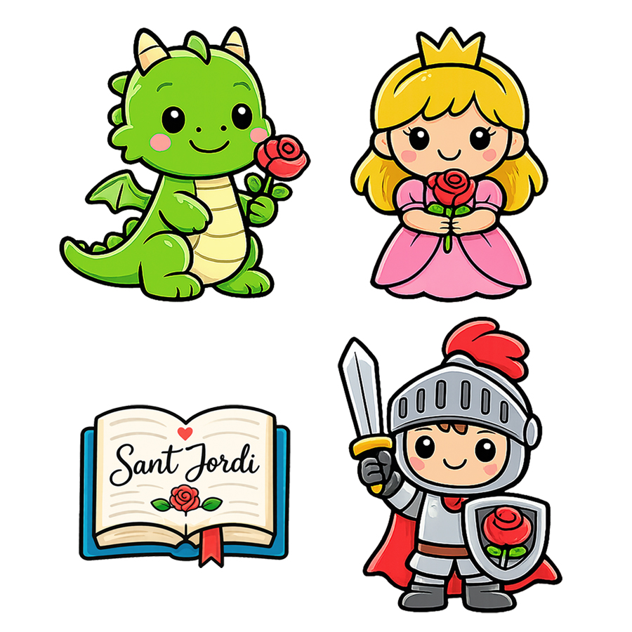 Imagen del producto: Set de 4 cortadores Sant Jordi