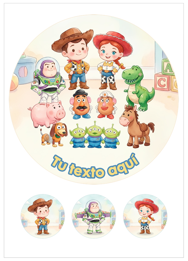 Imagen del producto: Modelo n&ordm; 3224: Toy Story para tarta