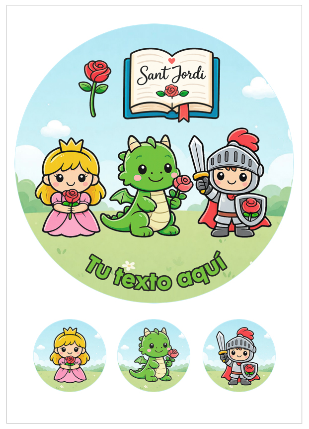 Imagen del producto: Modelo n&ordm; 3233: Sant Jordi para tarta