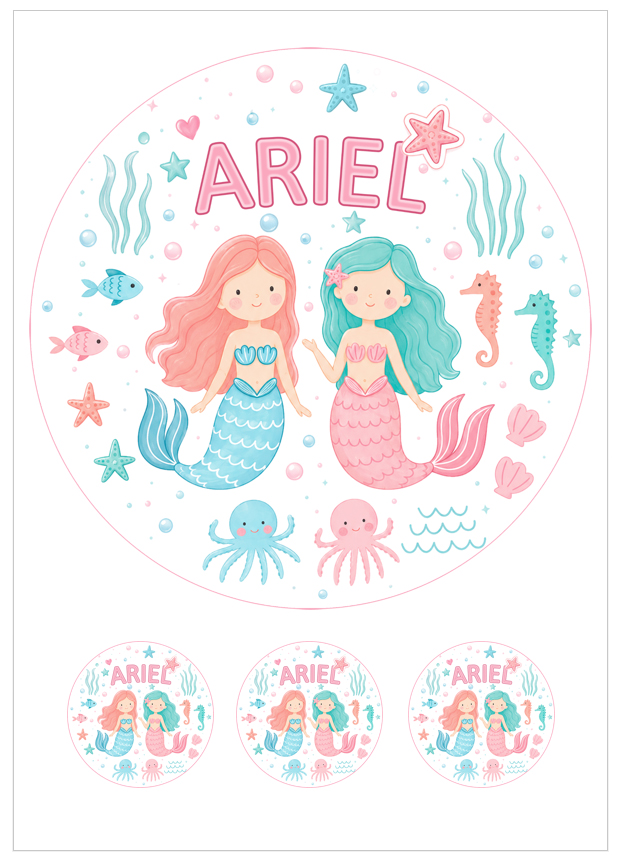 Imagen del producto: Modelo n&ordm; 3235: Sirenas para tarta