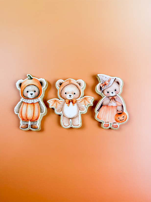 Imagen del producto: Set 3 cortadores Ositos Halloween